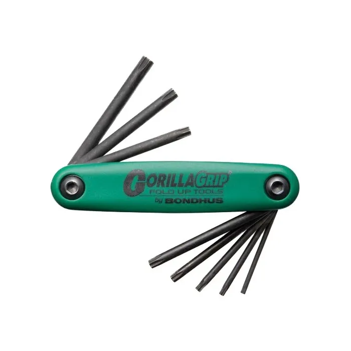 Bondhus 8 Pieces T9-T40 Torx Fold-Up Tool