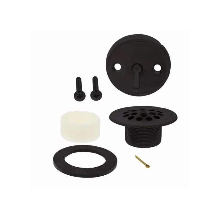 Jones Stephens Trip Lever Tub Drain Trim Kit (Matte Black)