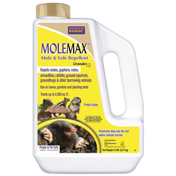 Bonide MOLEMAX Granules Mole & Vole Repellent - 5 lb