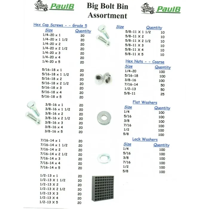 Big Bolt Assortment