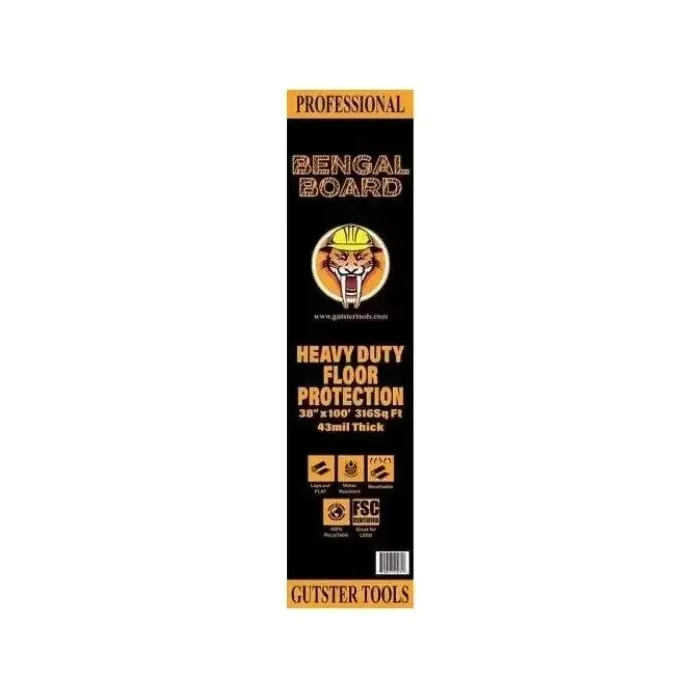 Bengal Board Heavy-Duty Floor Protection Paper - 38 in. x 100 ft