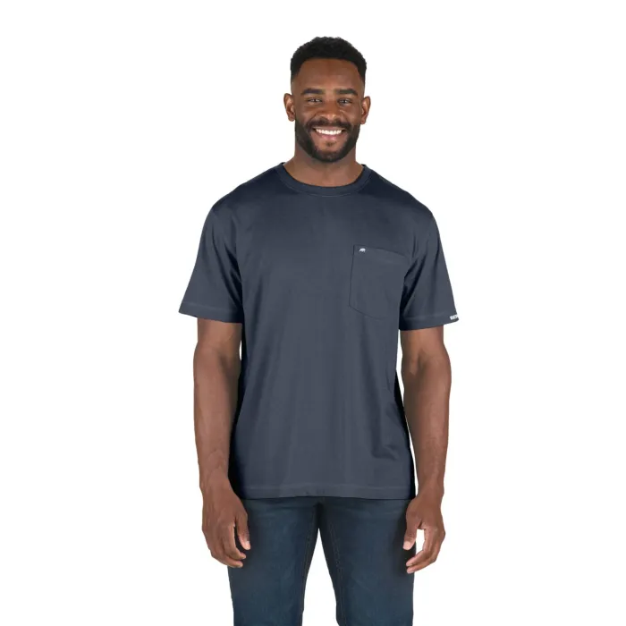BERNE Performance Short Sleeve Pocket Tee (Space Blue) 2XL