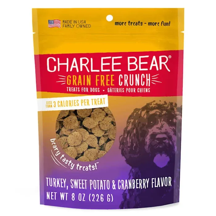 Charlee Bear Grain-Free Crunch (Turkey, Sweet Potato, & Cranberry) 8 oz