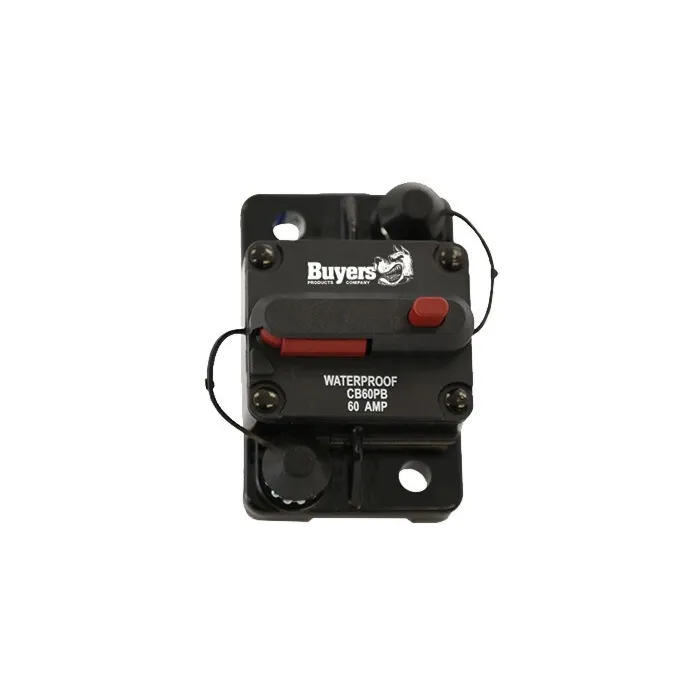Buyers 60 A 42 VDC Plastic Push-To-Trip Circuit Breaker