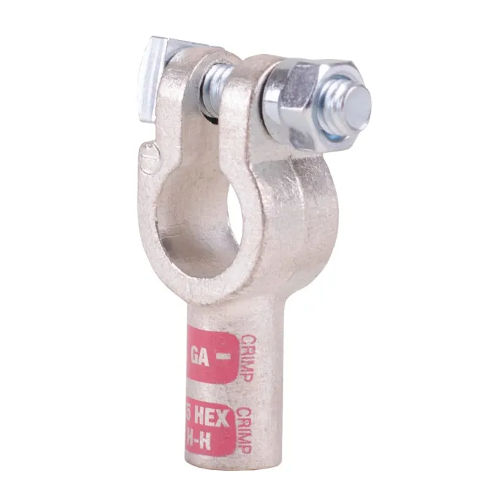 DC® 48 V Copper 1-1/4 in Bolt Straight Barrel Battery Terminal