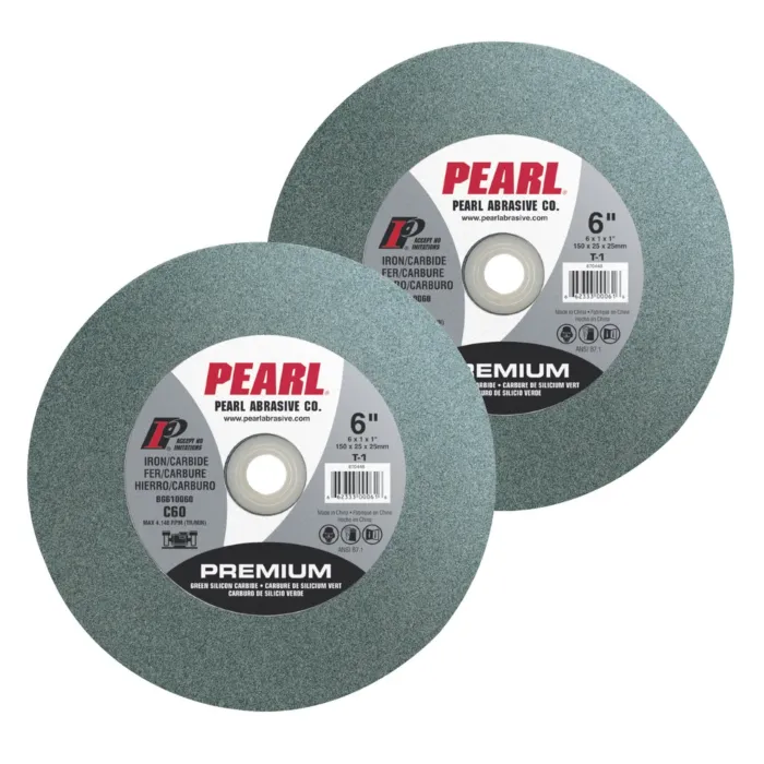 Pearl Abrasives Premium Silicon Carbide Bench Grinding Wheel 7 x 1 x 1 C80 BG710080