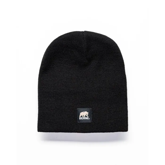 BERNE Heritage Knit Beanie (Black)