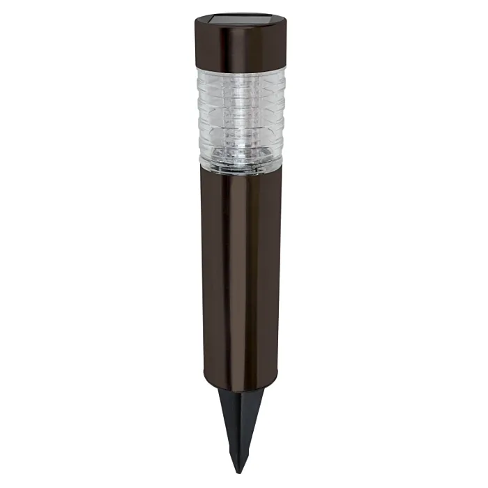 Boston Harbor Solar Bollard Light w/ AA Battery (Bronze - 4pk)