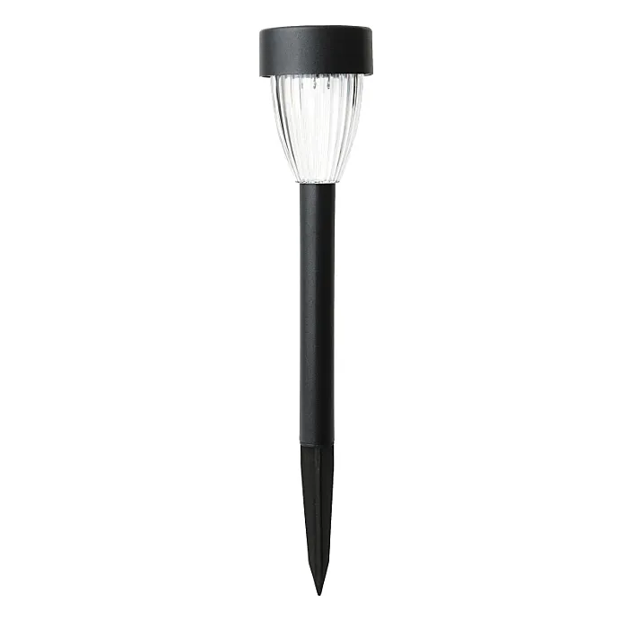 Boston Harbor Solar Stake Light w/ AA Battery (Black)