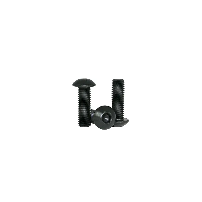 3/8"-24 x 1-1/2" Button Head Cap Screw, Fine Thread, Black Oxide