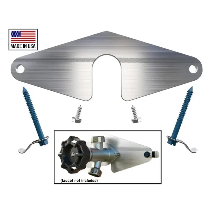 Hose Bibb Buddy Wall Hydrant Mounting Plate