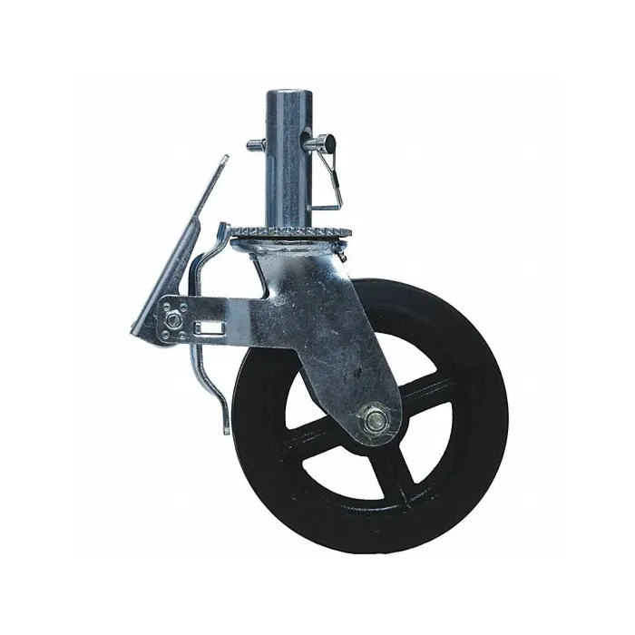 Cast Iron 8 in. Wheel w/ 4 in. Stem