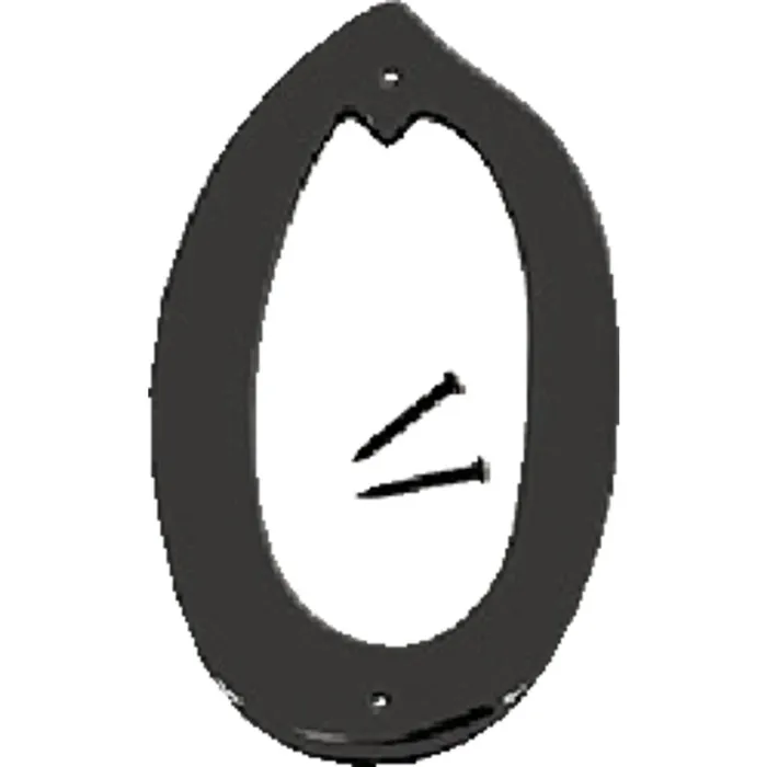 Hy-Ko 4 In. Satin Black Number 0
