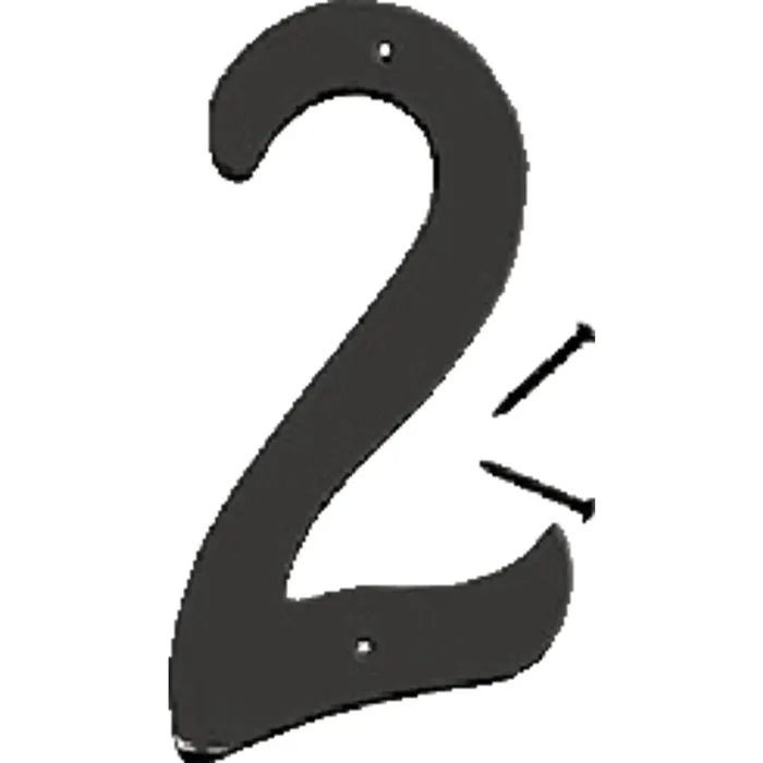 Hy-Ko 4 In. Satin Black Number 2