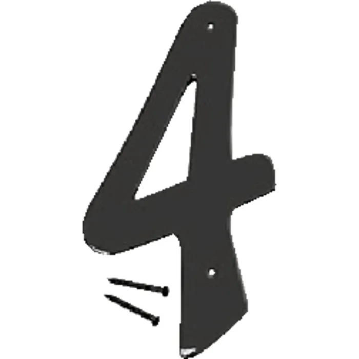 HY-KO Hy-Ko 4 In. Satin Black Number 4
