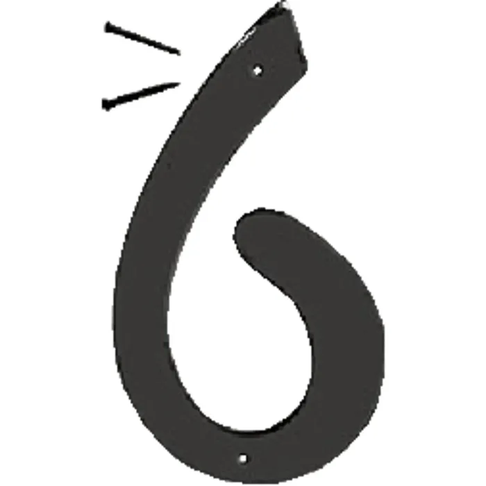 Hy-Ko 4 In. Satin Black Number 6