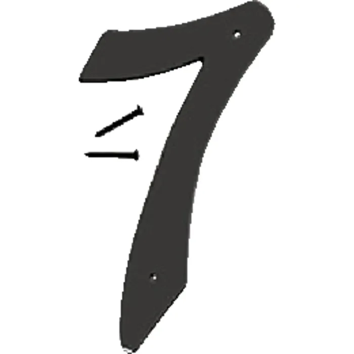 HY-KO Hy-Ko 4 In. Satin Black Number 7