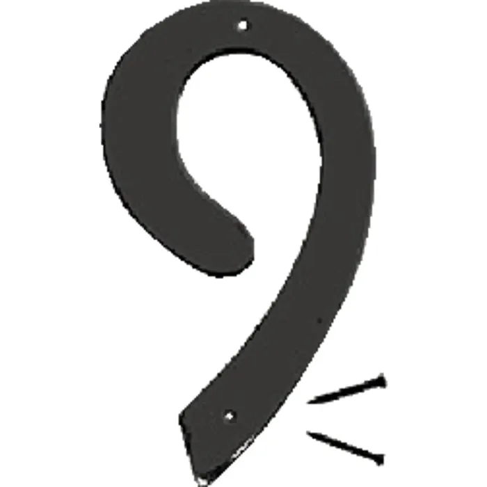 HY-KO Hy-Ko 4 In. Satin Black Number 9