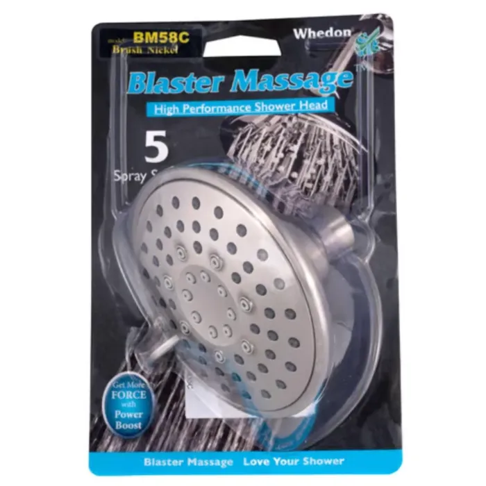 Whedon Products 5-Setting Massage Shower Head (Brushed Nickel)