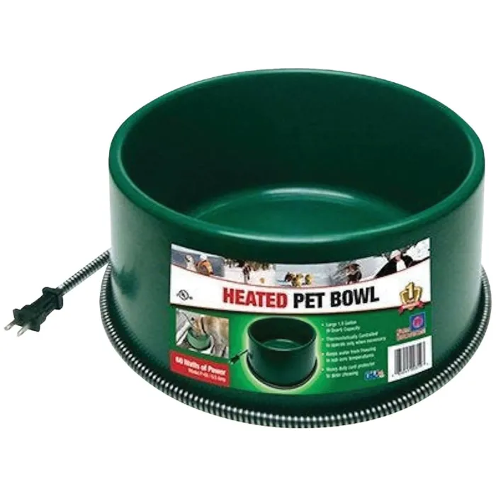 FARM INNOVATORS Plastic Heated Pet Bowl
