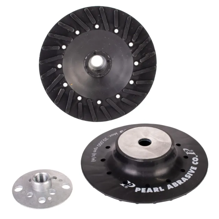 Pearl Abrasives Backup Pad for Fiber Disc Spiral Faced 4 x M10 x 1.25 BP0410S
