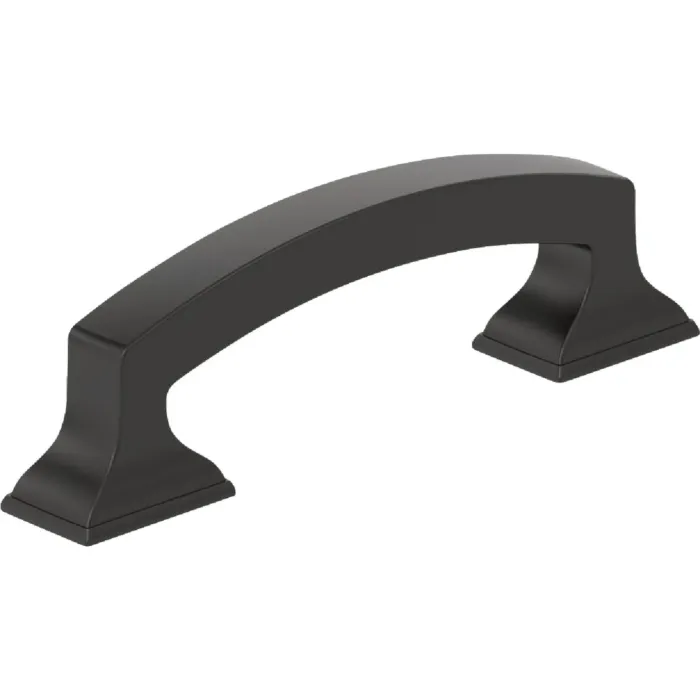 Amerock Everyday Basics Incisive Cabinet Pull (Matte Black) 3 in.