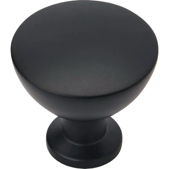 Amerock Everyday Basics Grail Cabinet Knob (Matte Black) 1-1/4 in.
