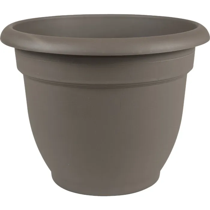 Bloem Ariana Self-Watering Plastic Planter (Charcoal) 10 in.