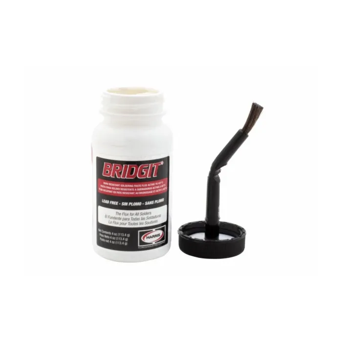 HARRIS® 4 oz Jar with Brush Cap Burn Resistant Soldering Flux