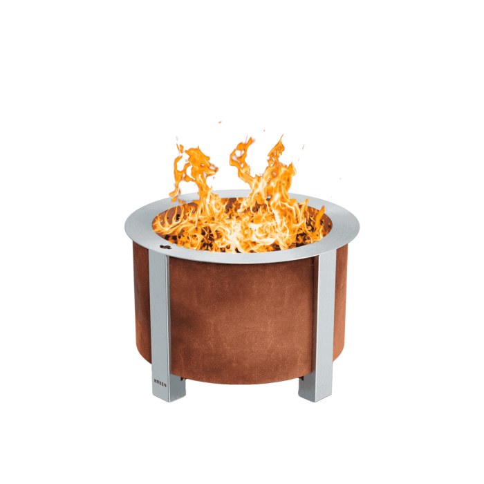 Breeo X Series Corten Steel Smokeless Fire Pit - X19
