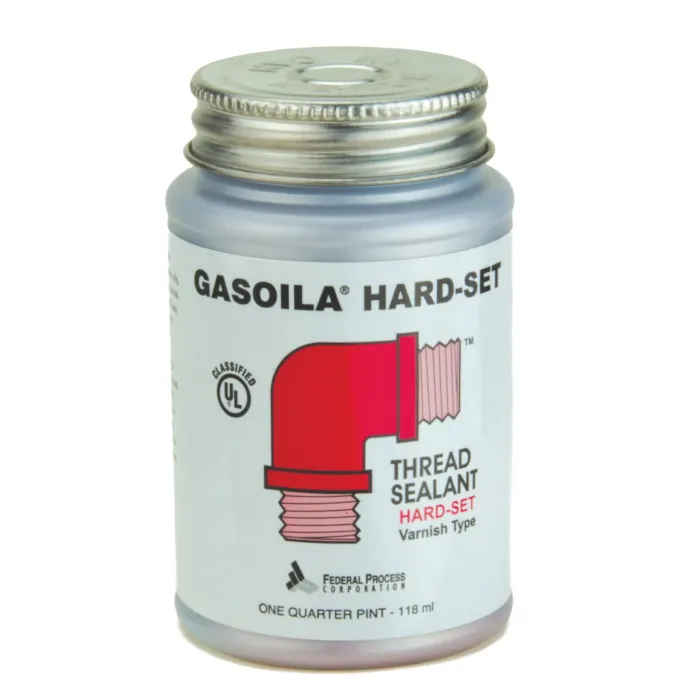 Gasoila 1/4 pt Brush-Top Can Liquid Hard Setting Thread Sealant