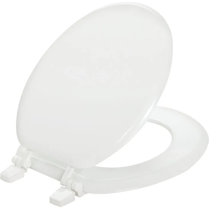 Bemis Mayfair Round Closed Front White Wood Toilet Seat