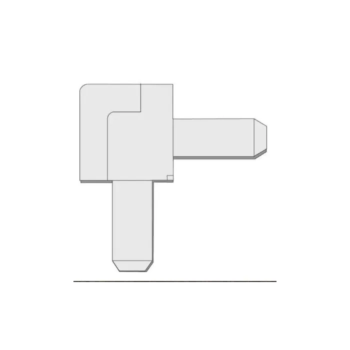 3/8" No Mitr Crnr Wht Flng Left