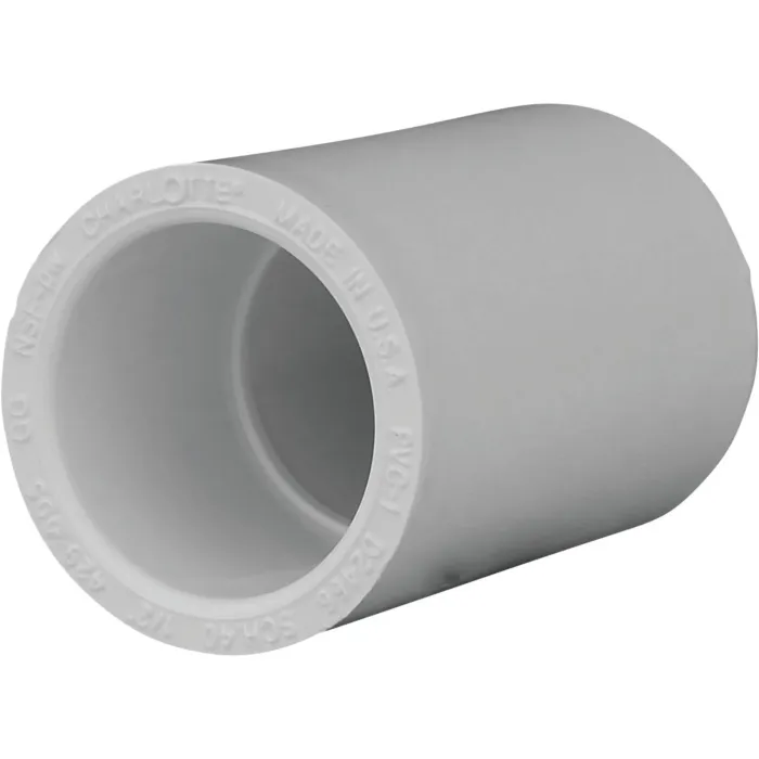Charlotte Pipe 1/2 In. Sch. 40 PVC Coupling 