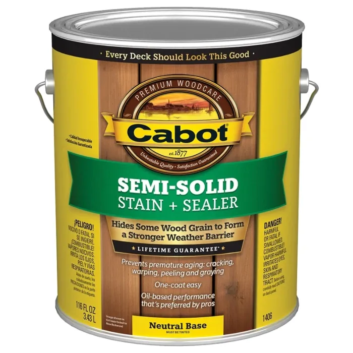 Cabot Semi-Solid Stain + Sealer (Neutral) 1 gal