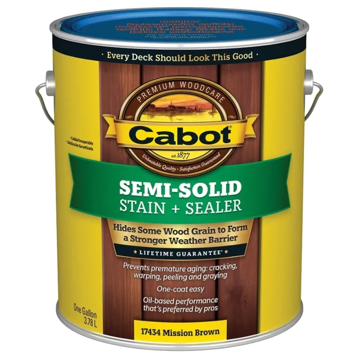 Cabot Semi-Solid Stain + Sealer (Mission Brown) 1 gal