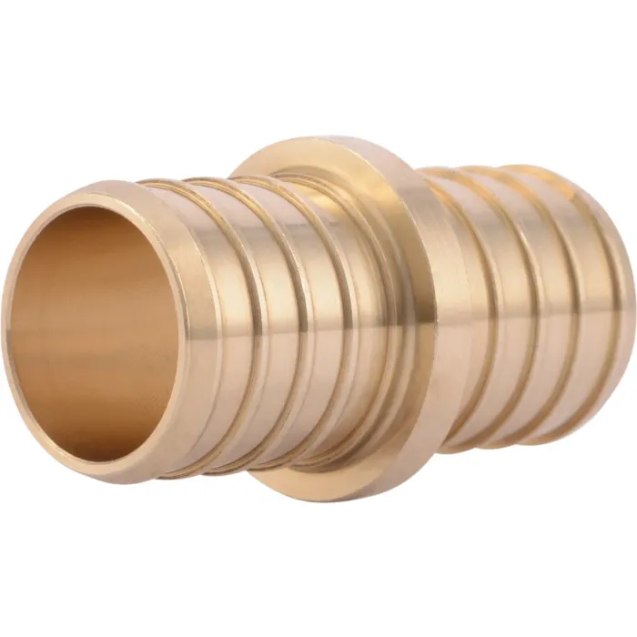 SHARKBITE SharkBite Lead-Free Insert 1 In. Barb x 1 In. Barb Brass PEX Coupling