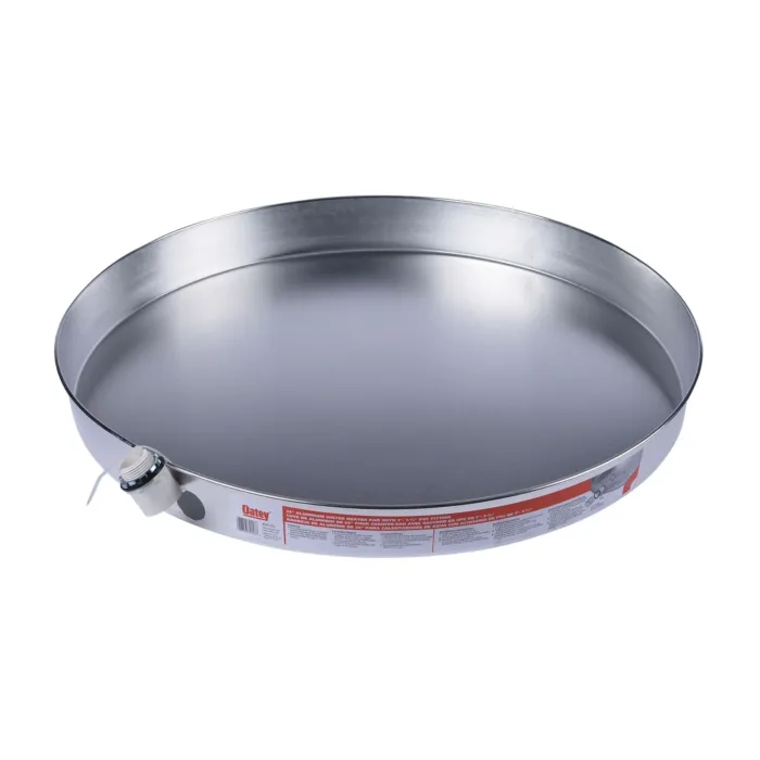 Oatey ® 24 in. Aluminum Water Heater Pans with 1 in. PVC Adapter