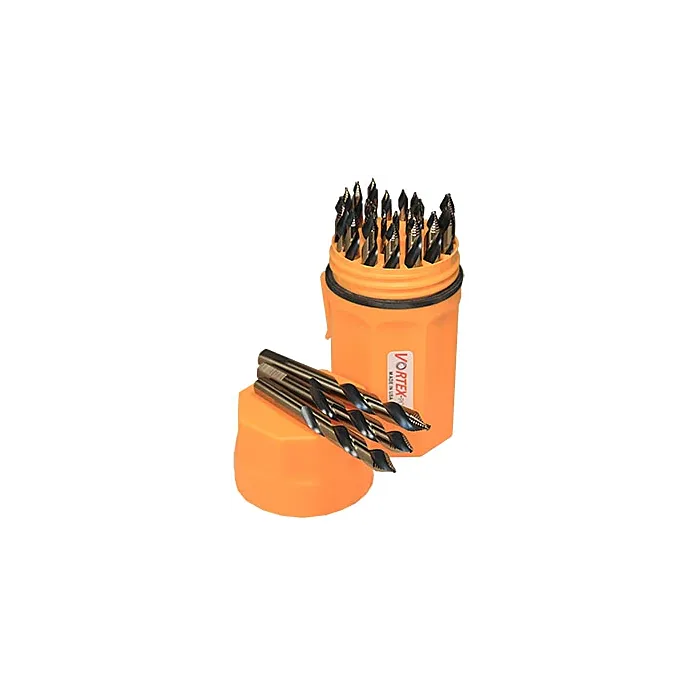 Consolidated Toledo Drill VORTEX–POINT™ 175-VT Mechanic Length 1/16 in 1/2 in Mechanic Length Drill Bi Set