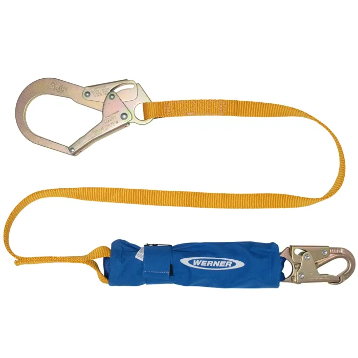 Werner DeCoil Snap & Rebar Hook Single Leg Lanyard - 6 ft