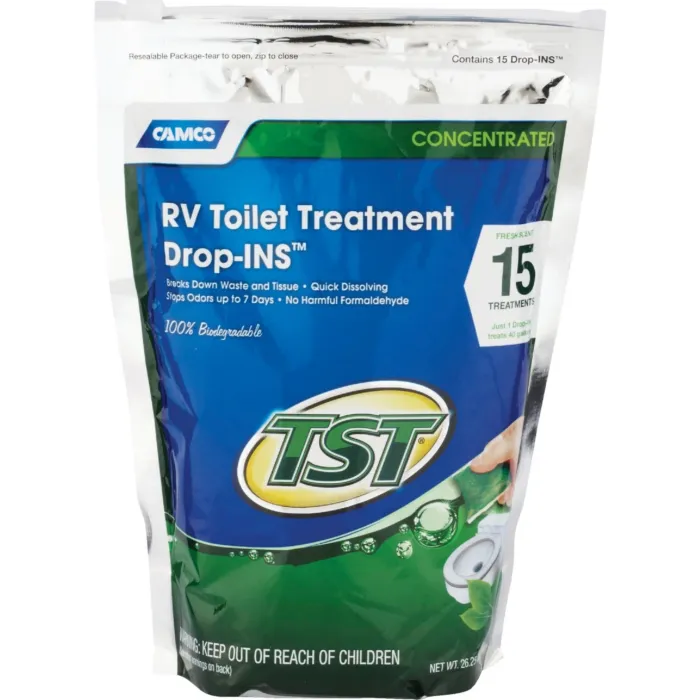 Camco Manufacturing TST Drop-INS Tank And Toilet Bowl Cleaner (15pk)