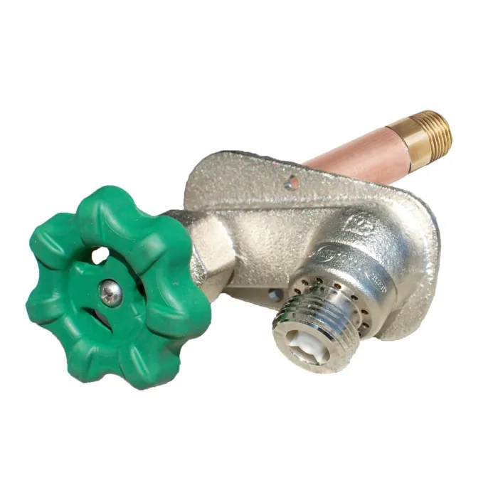 PRIER Products 10 in. Heavy Duty Residential Self-Draining Anti-Siphon Wall Hydrant With 1/2 in. Inlet
