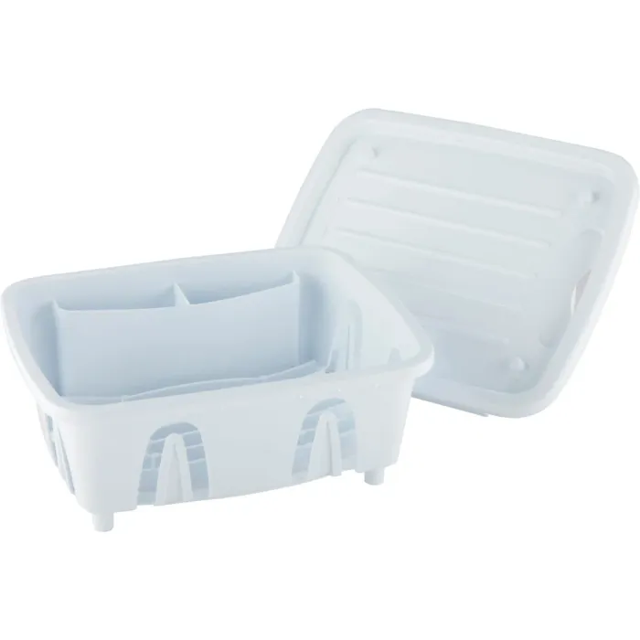 Camco Manufacturing Heavy-Duty Plastic 9.50 In. x 11.69 In. White RV Dish Drainer