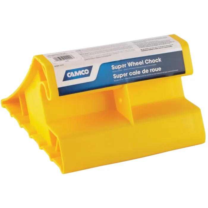 Camco Manufacturing Yellow Polypropylene Super RV Wheel Chock