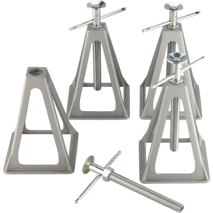 Camco Manufacturing Olympian 6000 Lb. Topwind Stabilizing Trailer Jack (4-Pack)