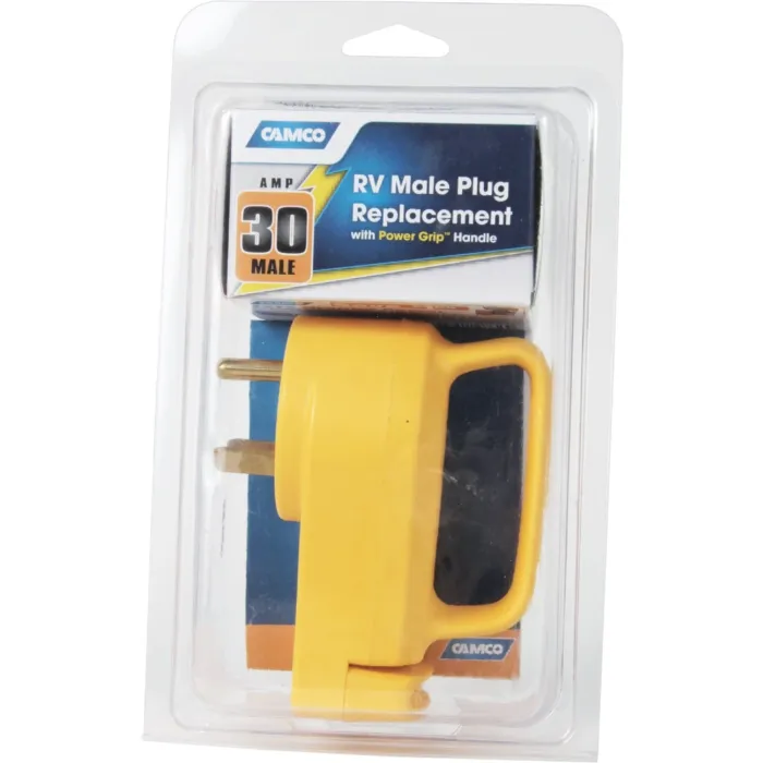 Camco Manufacturing PowerGrip 30A Male Plug Replacement RV Plug