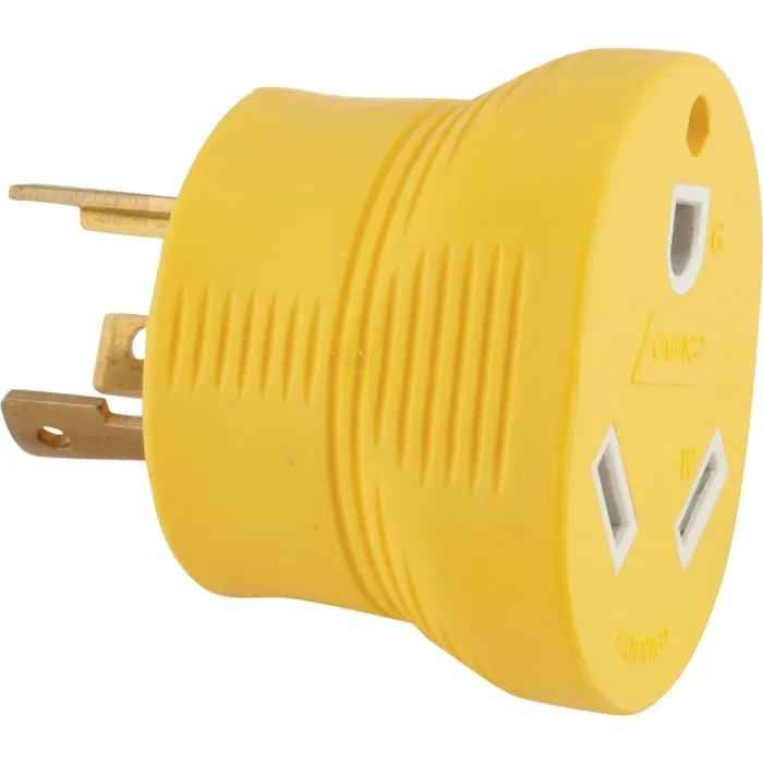 Camco Manufacturing Power Grip 30-Amp 3-Prong RV Generator Adapter