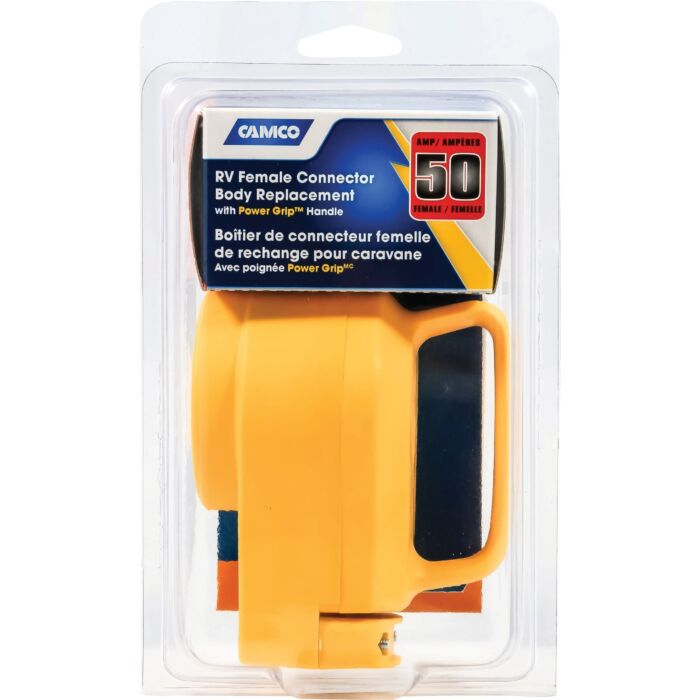 Camco Manufacturing Power Grip 50A Female Replacement RV Receptacle