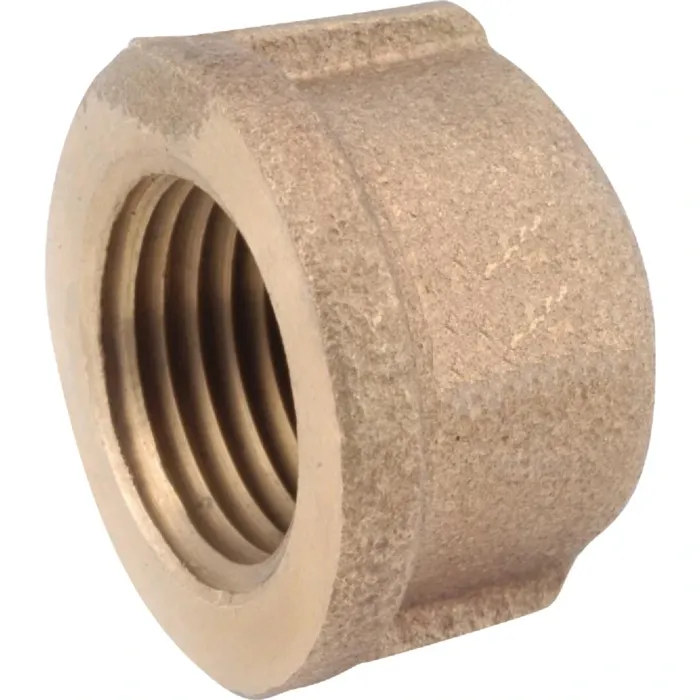 Anderson Metals Red Brass Threaded Pipe Cap - 1/4 in.