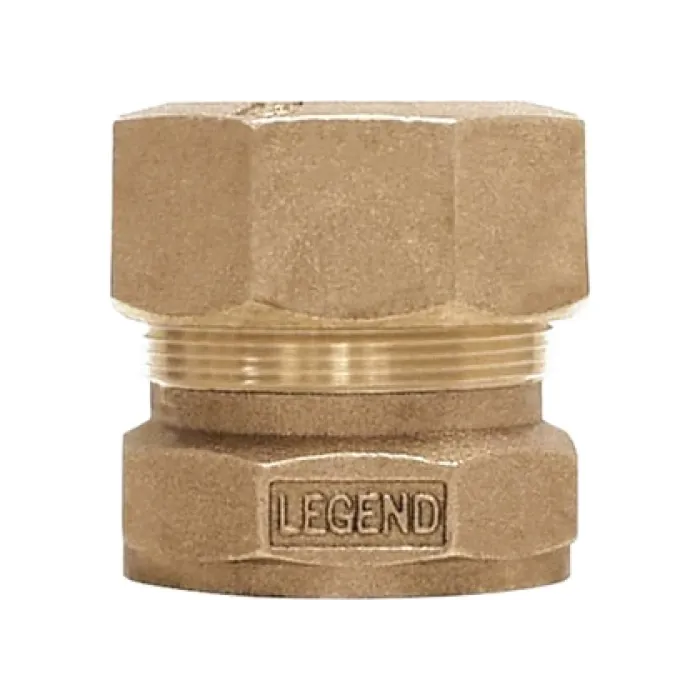 Legend Valve 1 in. Water Service CTS Ring Compression x FNPT Adapter (Bronze)